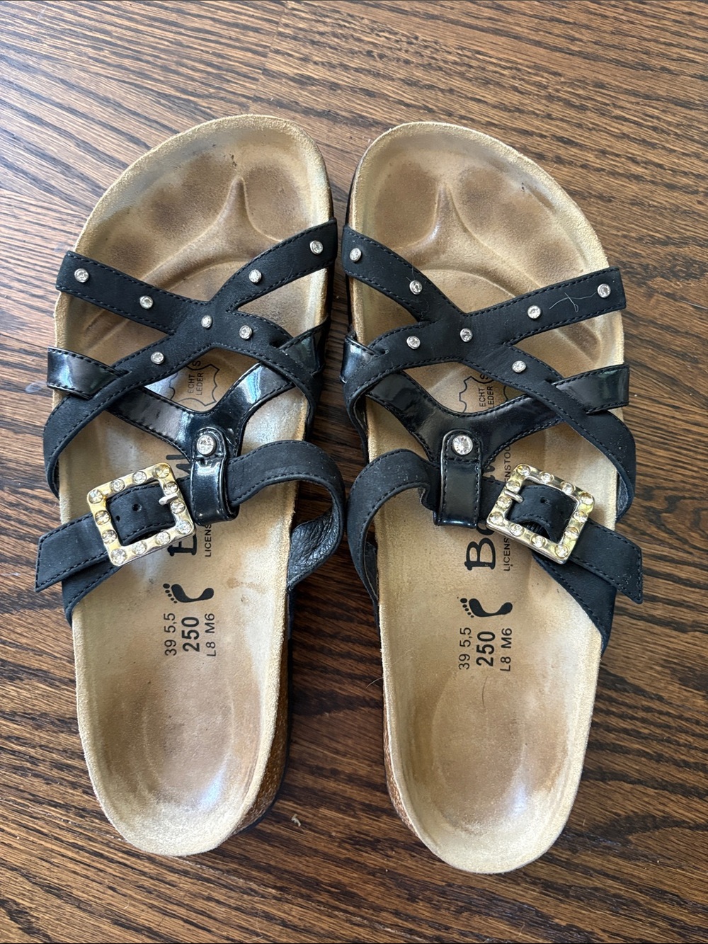 Birkenstock Black Studded sandals Size 39